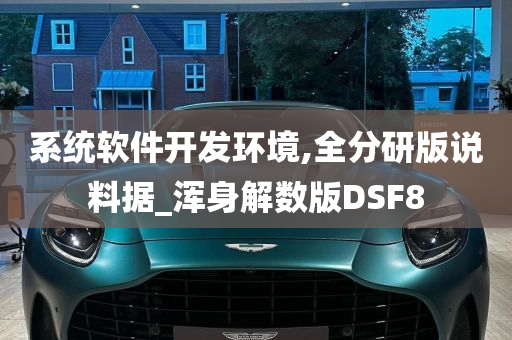 系统软件开发环境,全分研版说料据_浑身解数版DSF8