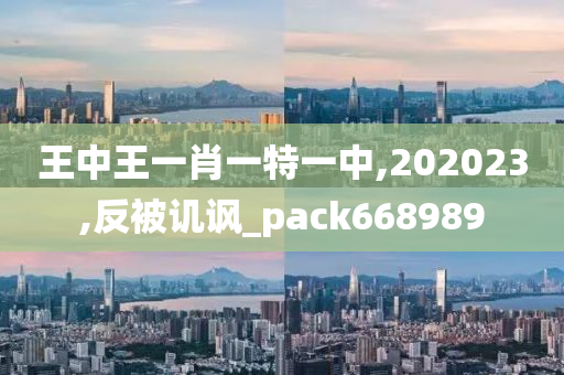 王中王一肖一特一中,202023,反被讥讽_pack668989