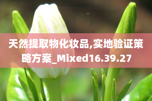 天然提取物化妆品,实地验证策略方案_Mixed16.39.27