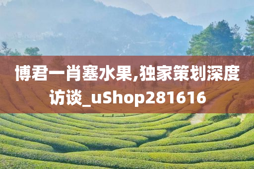 博君一肖塞水果,独家策划深度访谈_uShop281616