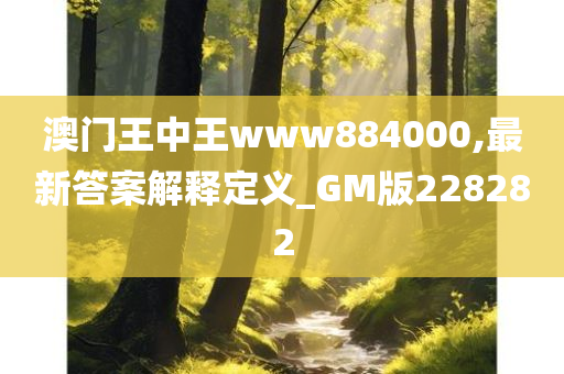 澳门王中王www884000,最新答案解释定义_GM版228282