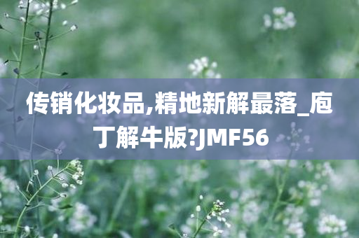 传销化妆品,精地新解最落_庖丁解牛版?JMF56