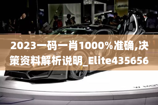 2023一码一肖1000%准确,决策资料解析说明_Elite435656