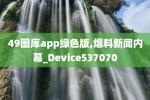 49图库app绿色版,爆料新闻内幕_Device537070