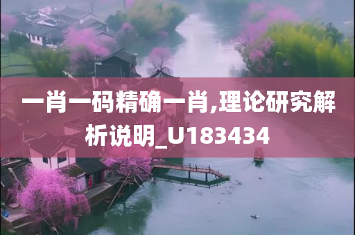 一肖一码精确一肖,理论研究解析说明_U183434