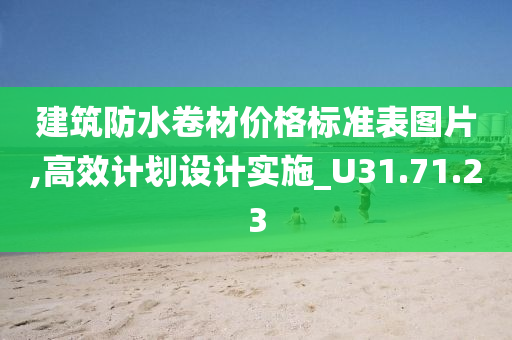 建筑防水卷材价格标准表图片,高效计划设计实施_U31.71.23