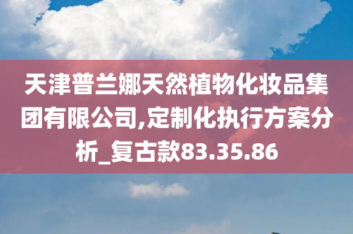 天津普兰娜天然植物化妆品集团有限公司,定制化执行方案分析_复古款83.35.86