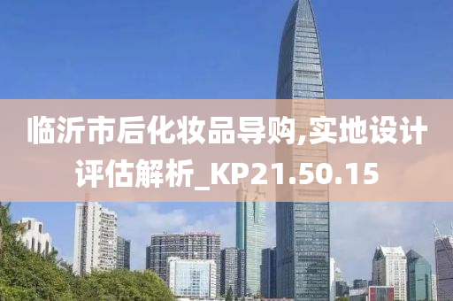 临沂市后化妆品导购,实地设计评估解析_KP21.50.15