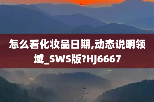 怎么看化妆品日期,动态说明领域_SWS版?HJ6667