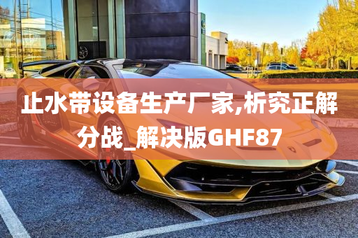 止水带设备生产厂家,析究正解分战_解决版GHF87