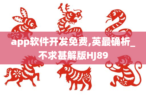 app软件开发免费,英最确析_不求甚解版HJ89