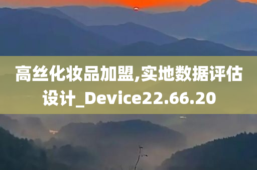 高丝化妆品加盟,实地数据评估设计_Device22.66.20