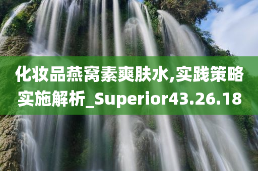 化妆品燕窝素爽肤水,实践策略实施解析_Superior43.26.18