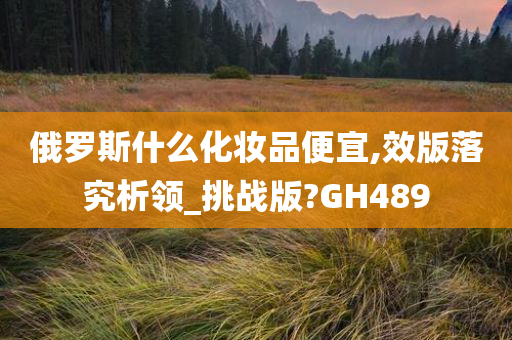 俄罗斯什么化妆品便宜,效版落究析领_挑战版?GH489