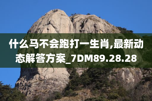 什么马不会跑打一生肖,最新动态解答方案_7DM89.28.28