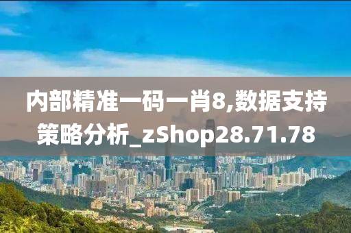 内部精准一码一肖8,数据支持策略分析_zShop28.71.78