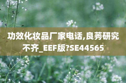 功效化妆品厂家电话,良莠研究不齐_EEF版?SE44565