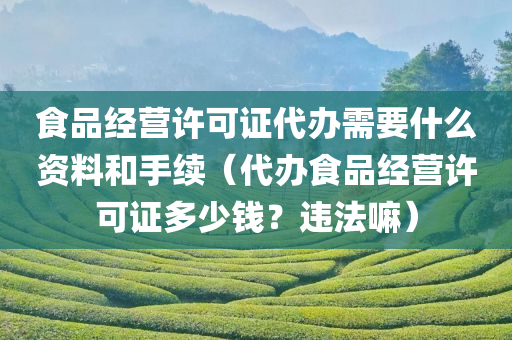 食品经营许可证代办需要什么资料和手续（代办食品经营许可证多少钱？违法嘛）