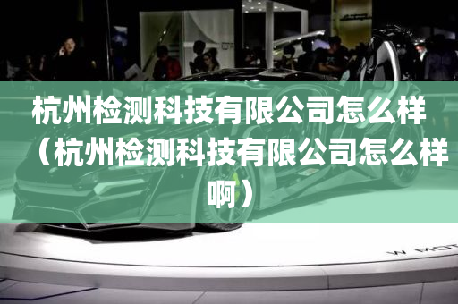 杭州检测科技有限公司怎么样（杭州检测科技有限公司怎么样啊）