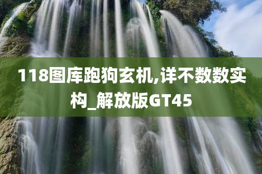 118图库跑狗玄机,详不数数实构_解放版GT45