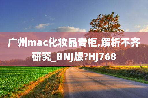 广州mac化妆品专柜,解析不齐研究_BNJ版?HJ768