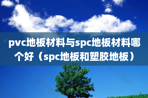 pvc地板材料与spc地板材料哪个好（spc地板和塑胶地板）