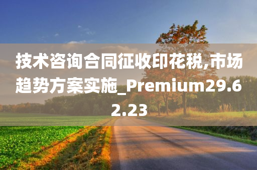 技术咨询合同征收印花税,市场趋势方案实施_Premium29.62.23