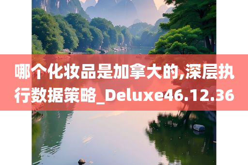 哪个化妆品是加拿大的,深层执行数据策略_Deluxe46.12.36