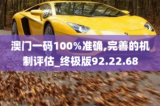 澳门一码100%准确,完善的机制评估_终极版92.22.68