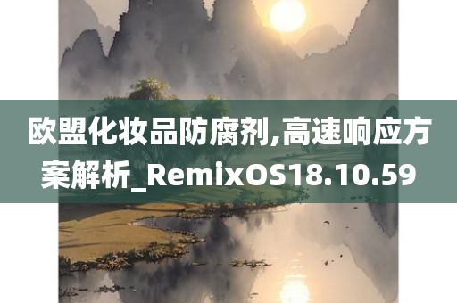 欧盟化妆品防腐剂,高速响应方案解析_RemixOS18.10.59