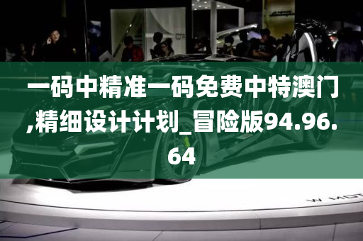 一码中精准一码免费中特澳门,精细设计计划_冒险版94.96.64