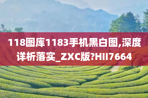 118图库1183手机黑白图,深度详析落实_ZXC版?HII7664