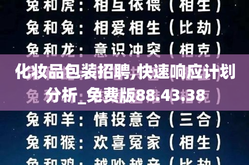 化妆品包装招聘,快速响应计划分析_免费版88.43.38