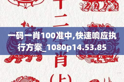 一码一肖100准中,快速响应执行方案_1080p14.53.85