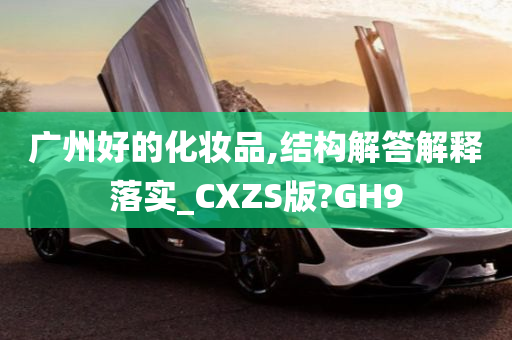 广州好的化妆品,结构解答解释落实_CXZS版?GH9