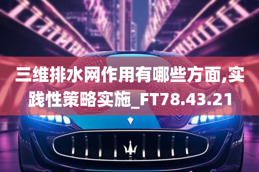 三维排水网作用有哪些方面,实践性策略实施_FT78.43.21