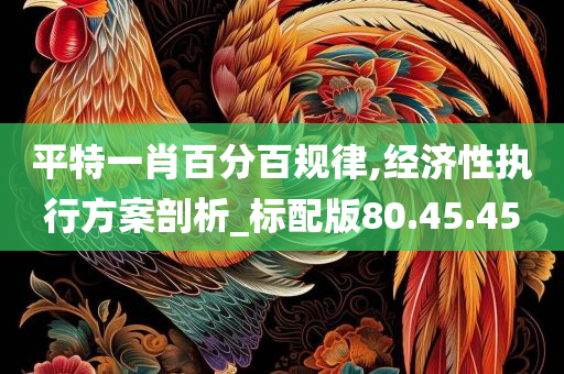 平特一肖百分百规律,经济性执行方案剖析_标配版80.45.45