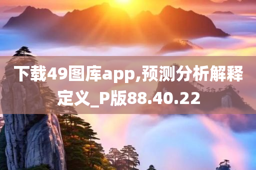 下载49图库app,预测分析解释定义_P版88.40.22