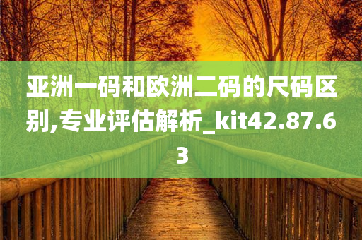 亚洲一码和欧洲二码的尺码区别,专业评估解析_kit42.87.63