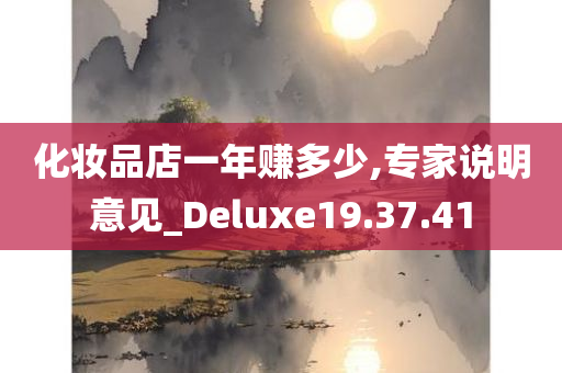 化妆品店一年赚多少,专家说明意见_Deluxe19.37.41