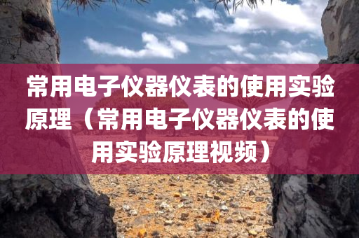 常用电子仪器仪表的使用实验原理（常用电子仪器仪表的使用实验原理视频）