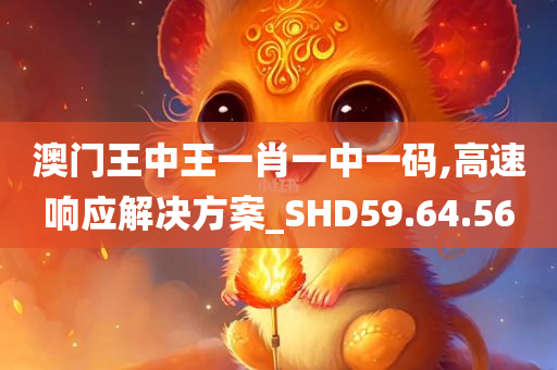 澳门王中王一肖一中一码,高速响应解决方案_SHD59.64.56