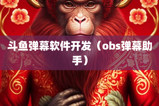 斗鱼弹幕软件开发（obs弹幕助手）