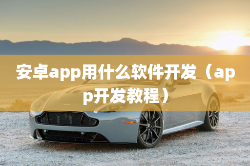 安卓app用什么软件开发（app开发教程）