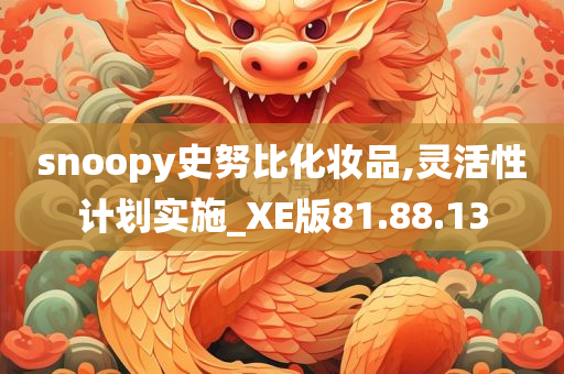 snoopy史努比化妆品,灵活性计划实施_XE版81.88.13