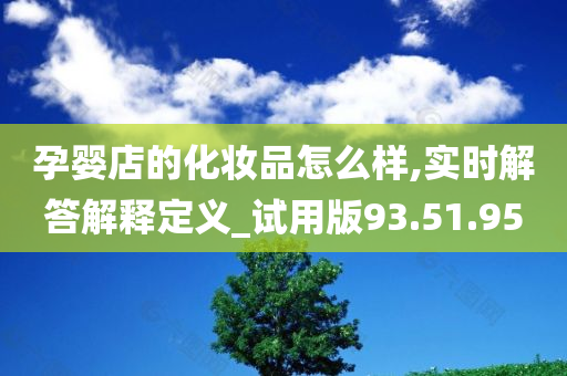 孕婴店的化妆品怎么样,实时解答解释定义_试用版93.51.95