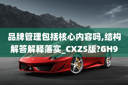 品牌管理包括核心内容吗,结构解答解释落实_CXZS版?GH9