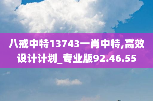 八戒中特13743一肖中特,高效设计计划_专业版92.46.55