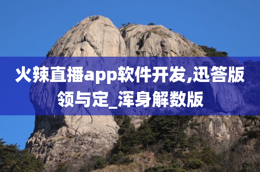 火辣直播app软件开发,迅答版领与定_浑身解数版