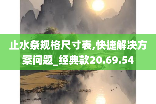 止水条规格尺寸表,快捷解决方案问题_经典款20.69.54